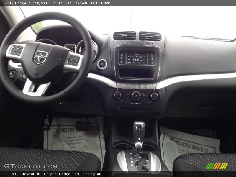 Brilliant Red Tri-Coat Pearl / Black 2012 Dodge Journey SXT