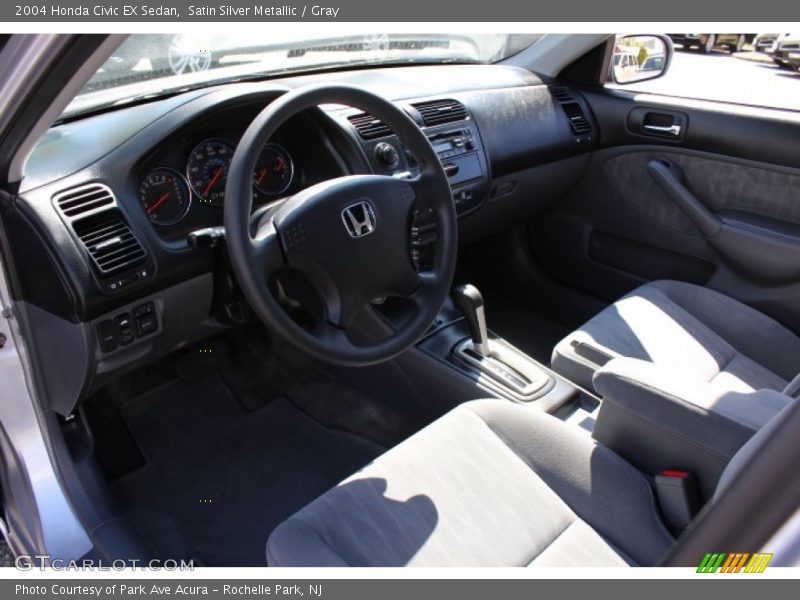Satin Silver Metallic / Gray 2004 Honda Civic EX Sedan
