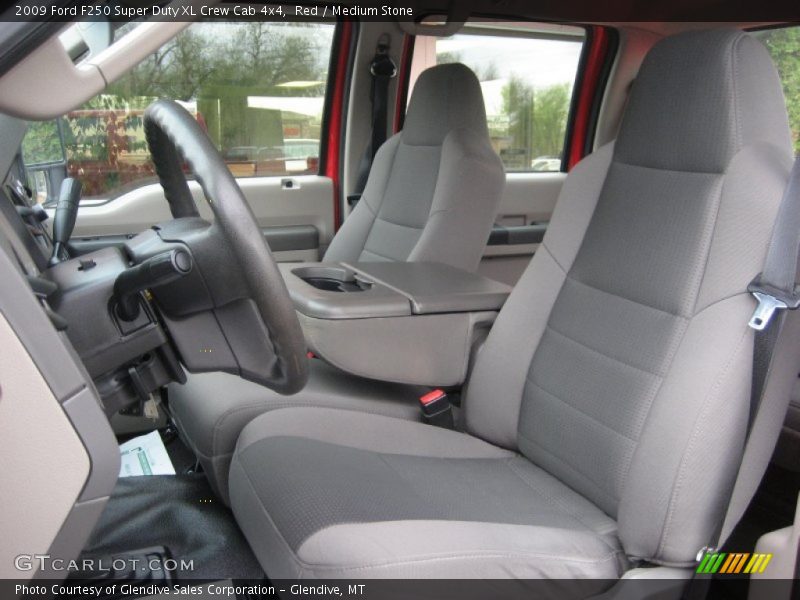 Red / Medium Stone 2009 Ford F250 Super Duty XL Crew Cab 4x4