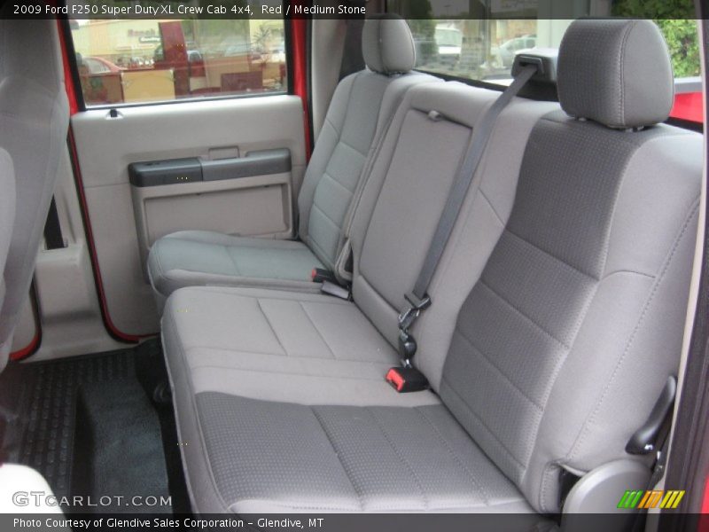 Red / Medium Stone 2009 Ford F250 Super Duty XL Crew Cab 4x4