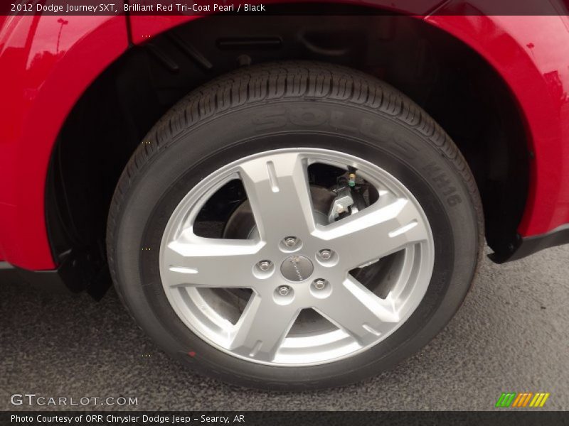 Brilliant Red Tri-Coat Pearl / Black 2012 Dodge Journey SXT