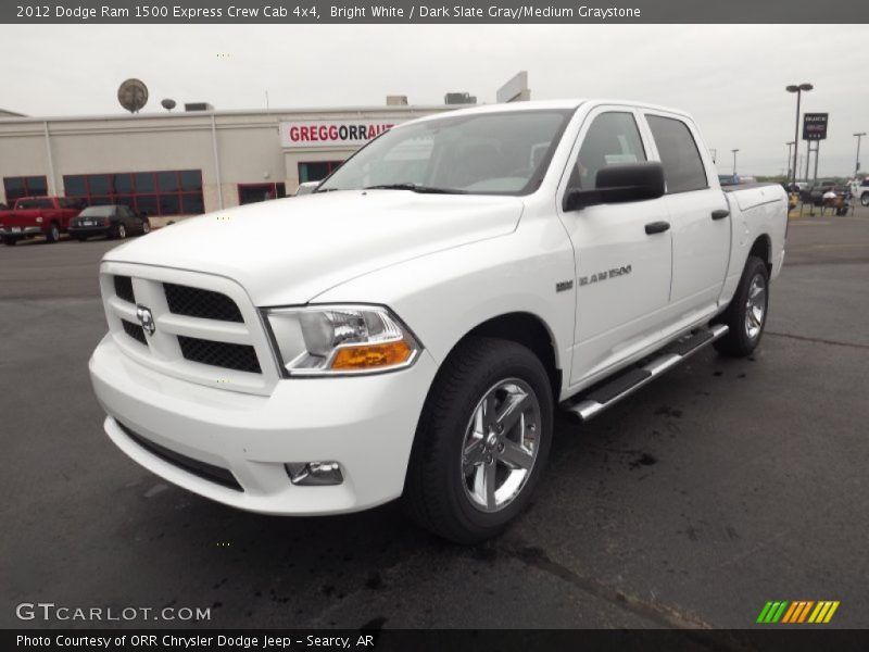 Bright White / Dark Slate Gray/Medium Graystone 2012 Dodge Ram 1500 Express Crew Cab 4x4