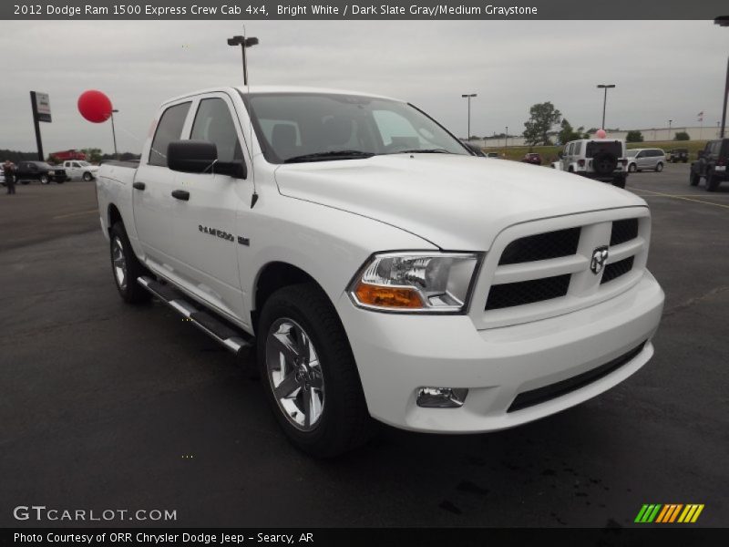 Bright White / Dark Slate Gray/Medium Graystone 2012 Dodge Ram 1500 Express Crew Cab 4x4