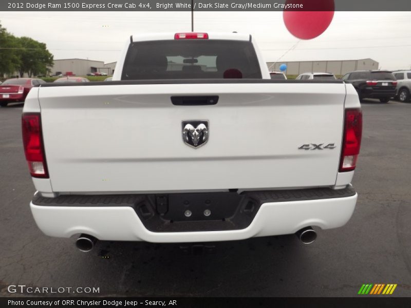 Bright White / Dark Slate Gray/Medium Graystone 2012 Dodge Ram 1500 Express Crew Cab 4x4