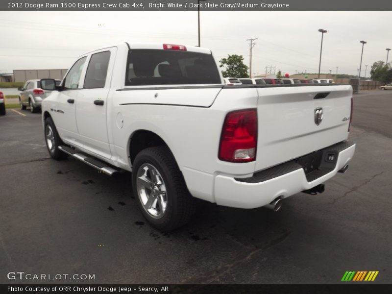 Bright White / Dark Slate Gray/Medium Graystone 2012 Dodge Ram 1500 Express Crew Cab 4x4