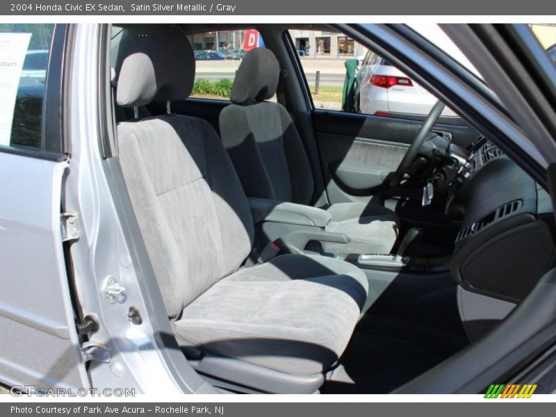 Satin Silver Metallic / Gray 2004 Honda Civic EX Sedan