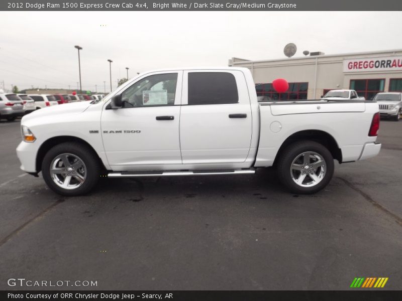 Bright White / Dark Slate Gray/Medium Graystone 2012 Dodge Ram 1500 Express Crew Cab 4x4