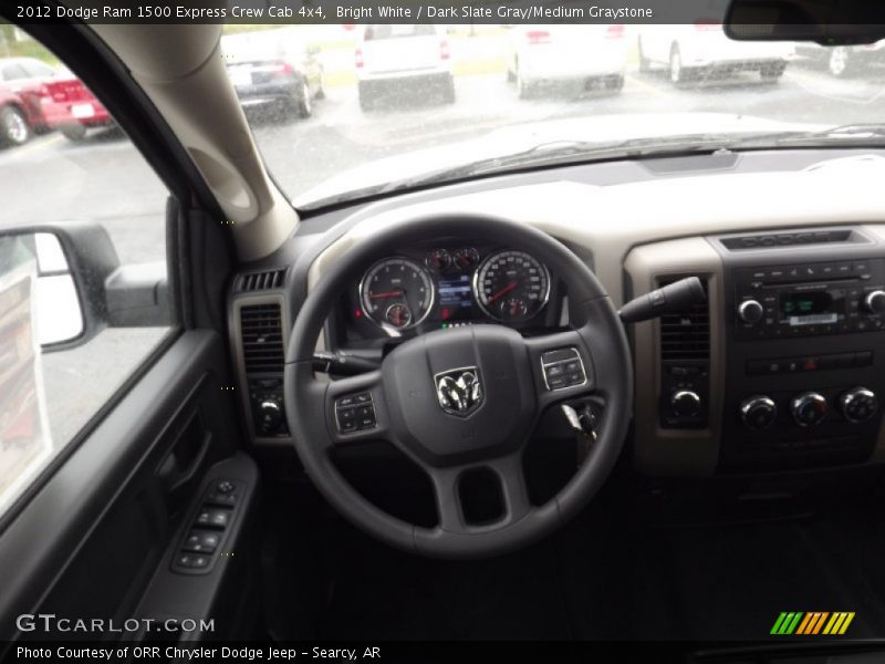 Bright White / Dark Slate Gray/Medium Graystone 2012 Dodge Ram 1500 Express Crew Cab 4x4