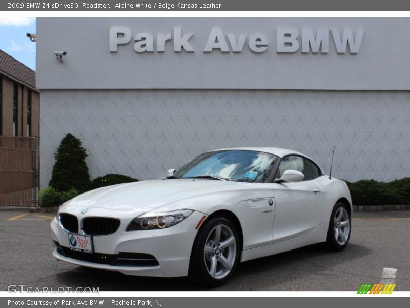 Alpine White / Beige Kansas Leather 2009 BMW Z4 sDrive30i Roadster