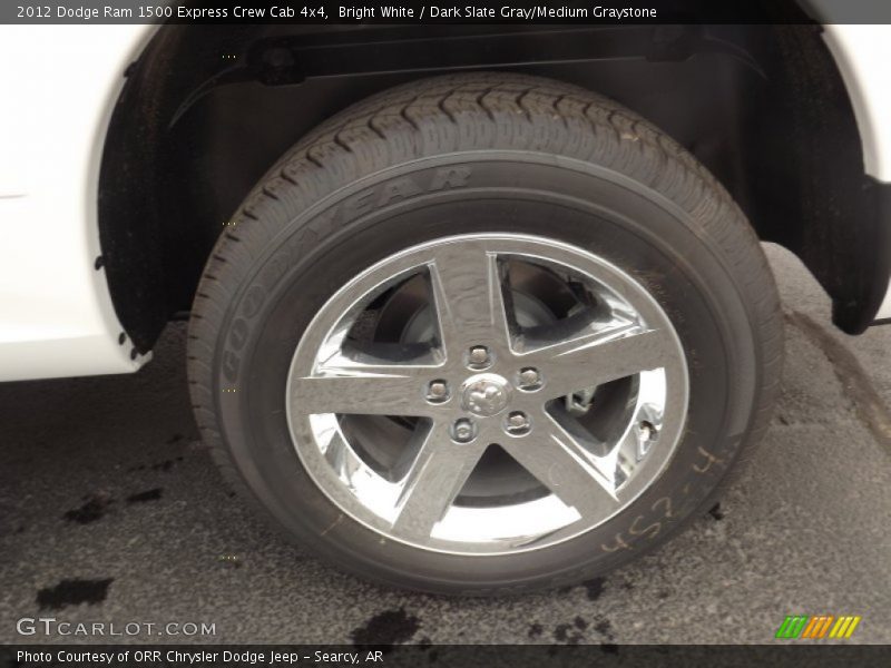 Bright White / Dark Slate Gray/Medium Graystone 2012 Dodge Ram 1500 Express Crew Cab 4x4
