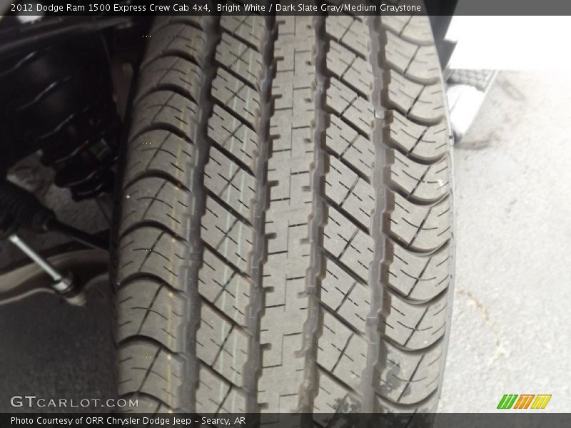 Bright White / Dark Slate Gray/Medium Graystone 2012 Dodge Ram 1500 Express Crew Cab 4x4
