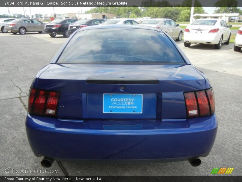 Sonic Blue Metallic / Medium Graphite 2004 Ford Mustang GT Coupe