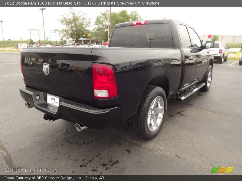 Black / Dark Slate Gray/Medium Graystone 2012 Dodge Ram 1500 Express Quad Cab