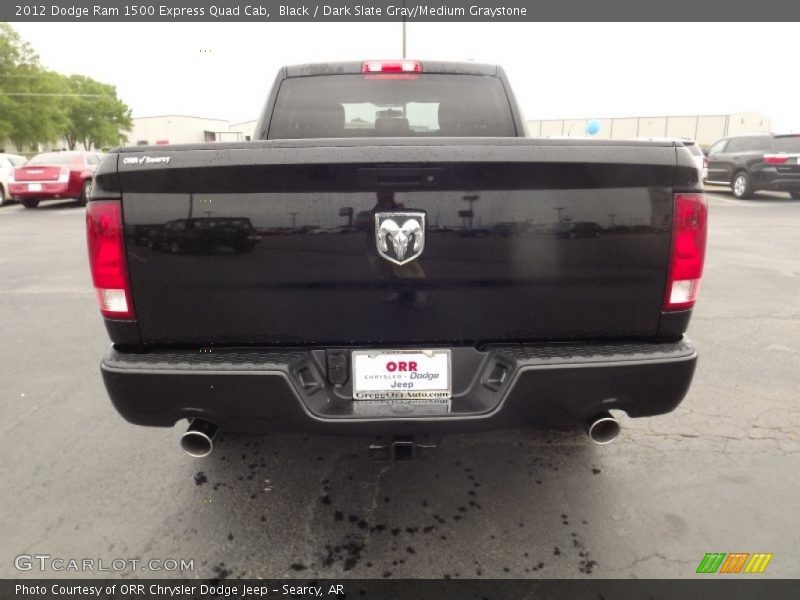 Black / Dark Slate Gray/Medium Graystone 2012 Dodge Ram 1500 Express Quad Cab