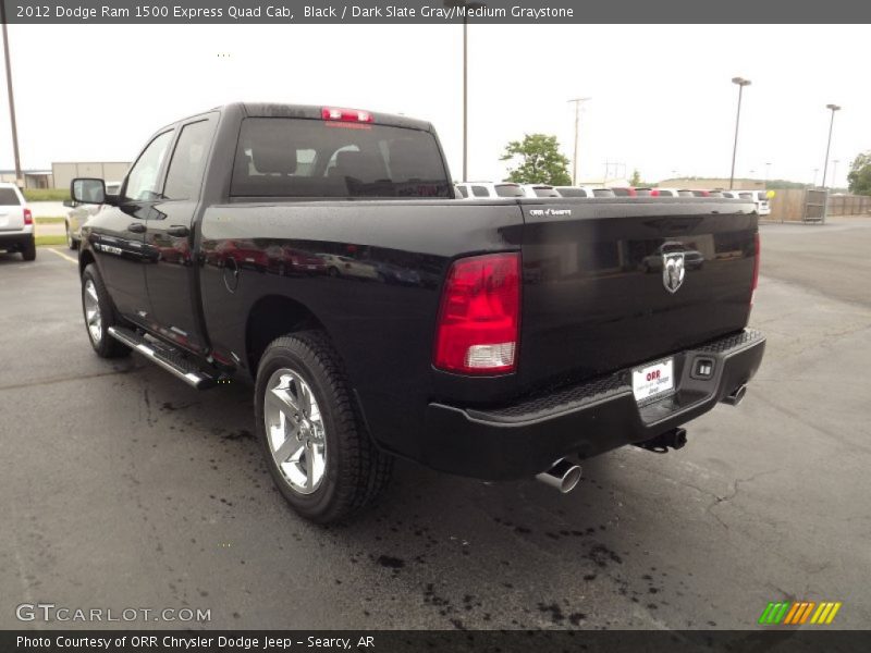 Black / Dark Slate Gray/Medium Graystone 2012 Dodge Ram 1500 Express Quad Cab