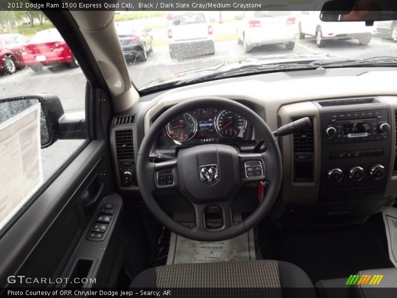 Black / Dark Slate Gray/Medium Graystone 2012 Dodge Ram 1500 Express Quad Cab