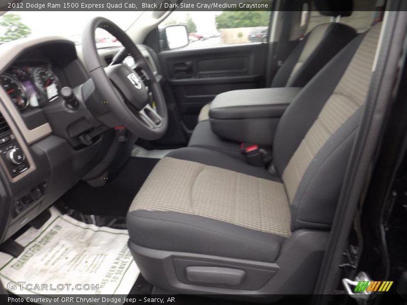 Black / Dark Slate Gray/Medium Graystone 2012 Dodge Ram 1500 Express Quad Cab