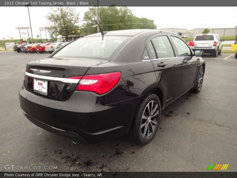 Black / Black 2012 Chrysler 200 Touring Sedan