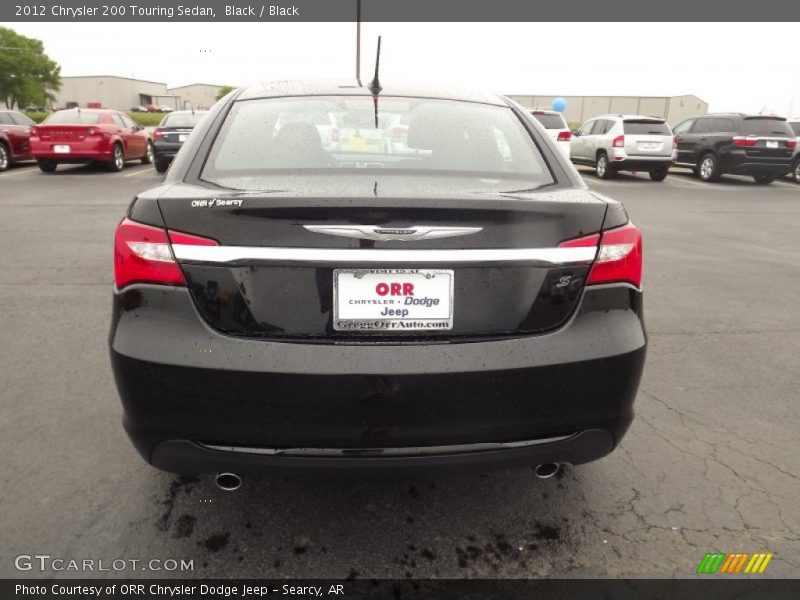 Black / Black 2012 Chrysler 200 Touring Sedan
