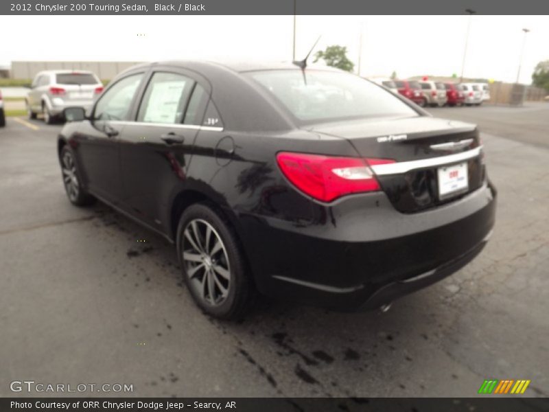 Black / Black 2012 Chrysler 200 Touring Sedan