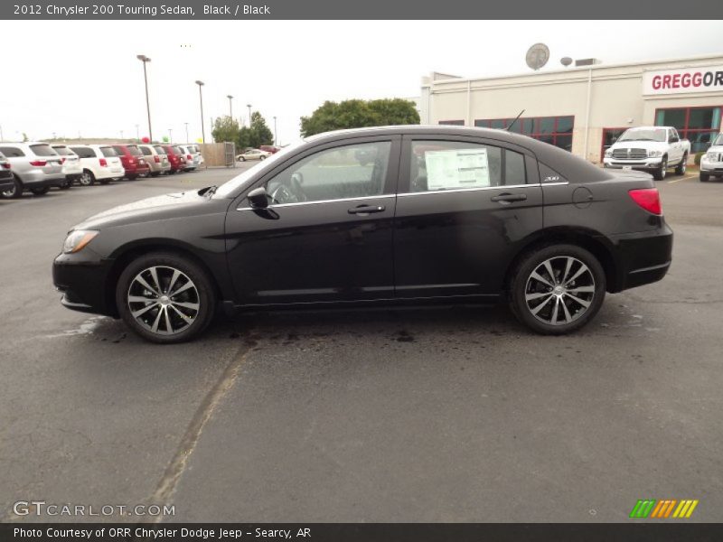 Black / Black 2012 Chrysler 200 Touring Sedan