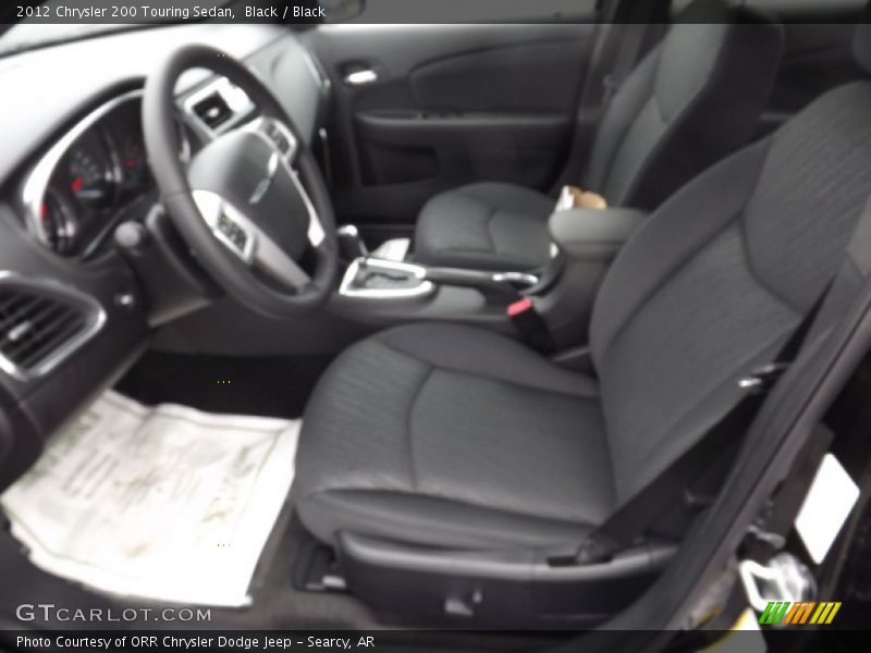Black / Black 2012 Chrysler 200 Touring Sedan
