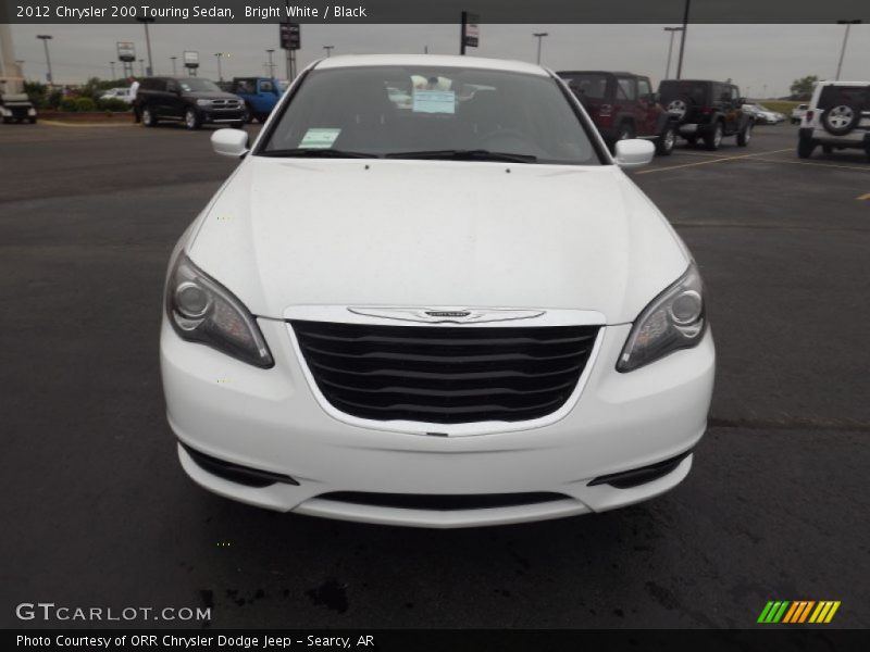 Bright White / Black 2012 Chrysler 200 Touring Sedan