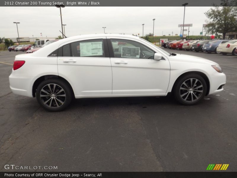 Bright White / Black 2012 Chrysler 200 Touring Sedan