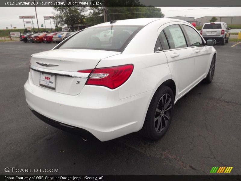 Bright White / Black 2012 Chrysler 200 Touring Sedan