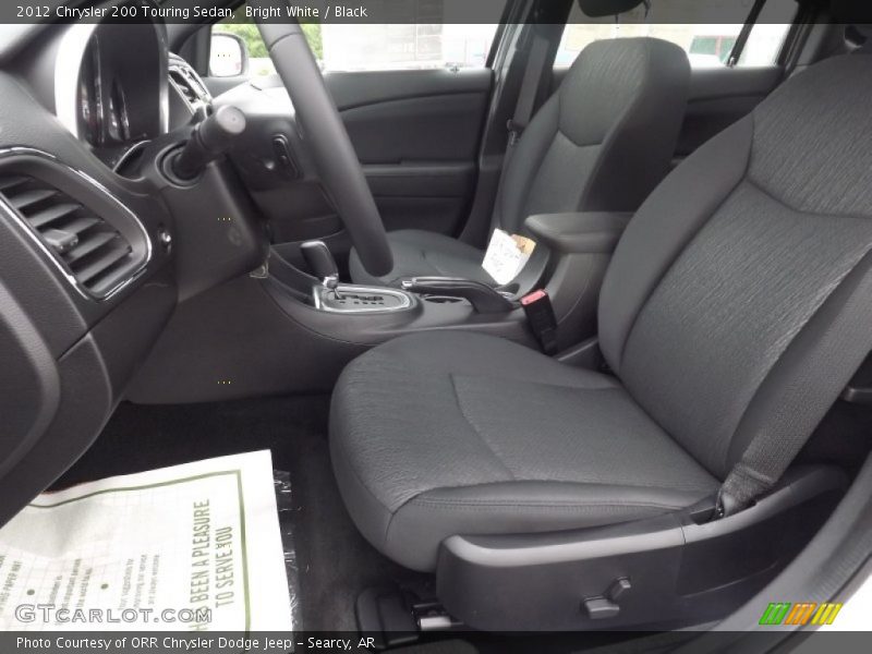 Bright White / Black 2012 Chrysler 200 Touring Sedan