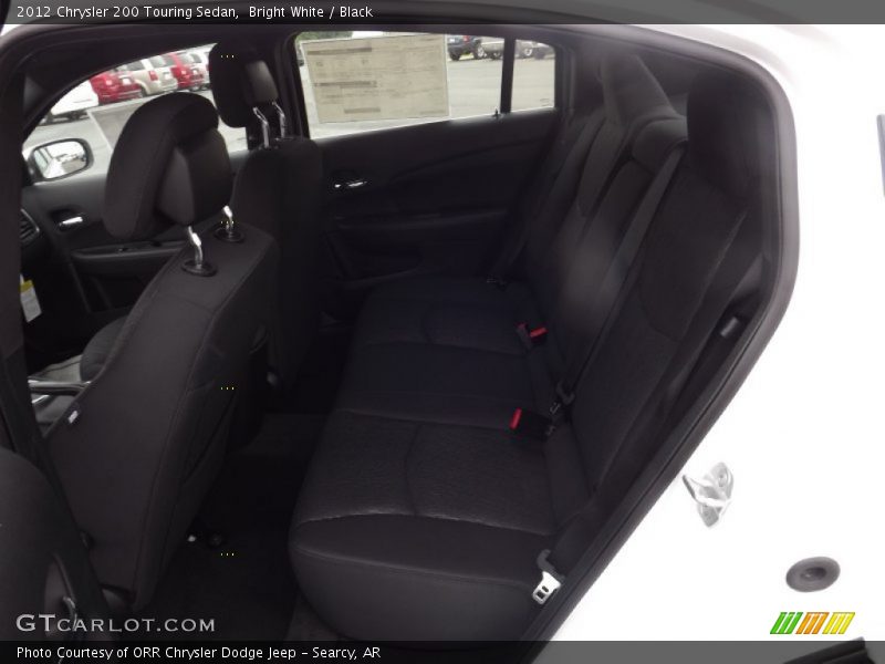 Bright White / Black 2012 Chrysler 200 Touring Sedan