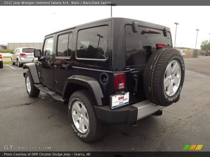 Black / Black/Dark Saddle 2012 Jeep Wrangler Unlimited Sahara 4x4