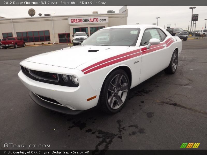 Bright White / Dark Slate Gray 2012 Dodge Challenger R/T Classic