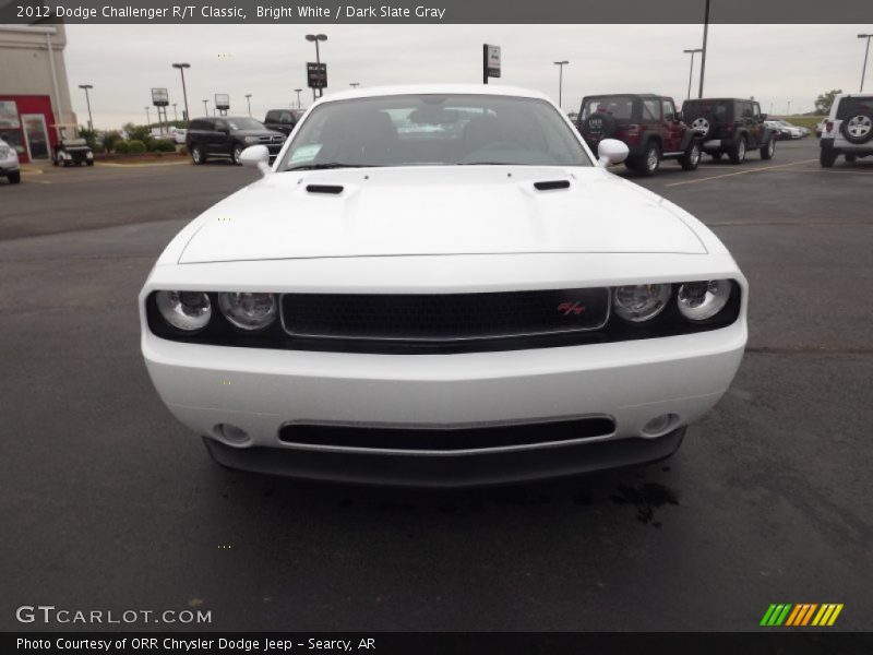 Bright White / Dark Slate Gray 2012 Dodge Challenger R/T Classic