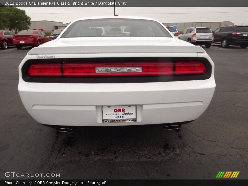Bright White / Dark Slate Gray 2012 Dodge Challenger R/T Classic