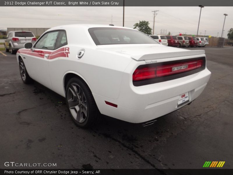 Bright White / Dark Slate Gray 2012 Dodge Challenger R/T Classic