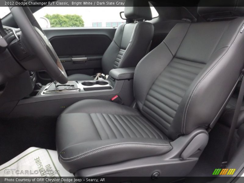 Bright White / Dark Slate Gray 2012 Dodge Challenger R/T Classic