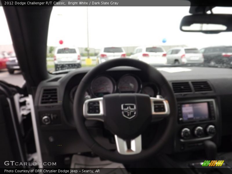 Bright White / Dark Slate Gray 2012 Dodge Challenger R/T Classic