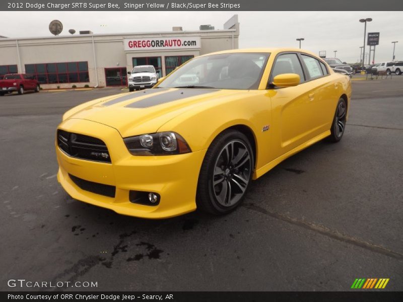 Stinger Yellow / Black/Super Bee Stripes 2012 Dodge Charger SRT8 Super Bee