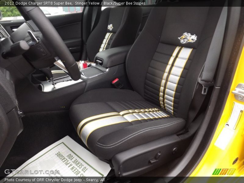  2012 Charger SRT8 Super Bee Black/Super Bee Stripes Interior