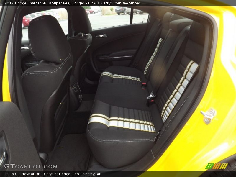 Rear Seat of 2012 Charger SRT8 Super Bee