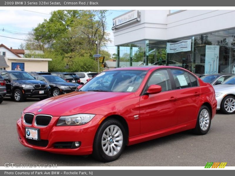 Crimson Red / Black 2009 BMW 3 Series 328xi Sedan