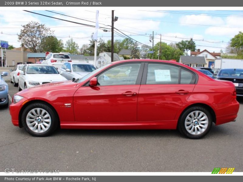 Crimson Red / Black 2009 BMW 3 Series 328xi Sedan