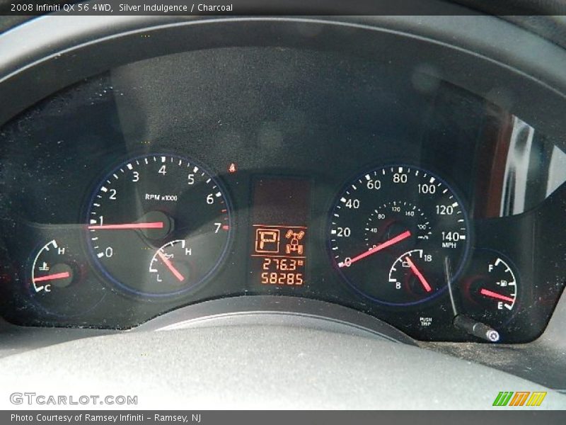 Silver Indulgence / Charcoal 2008 Infiniti QX 56 4WD