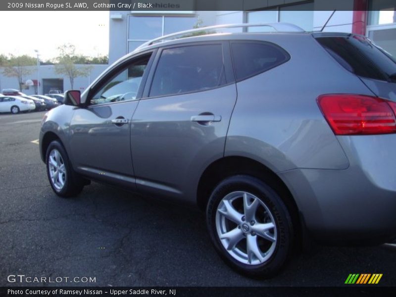 Gotham Gray / Black 2009 Nissan Rogue SL AWD