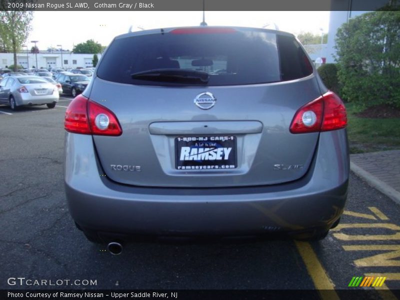 Gotham Gray / Black 2009 Nissan Rogue SL AWD