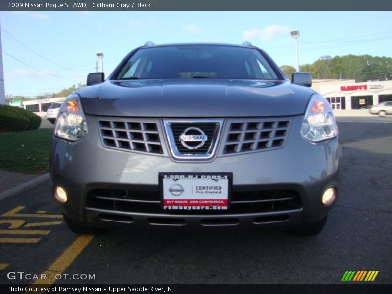 Gotham Gray / Black 2009 Nissan Rogue SL AWD
