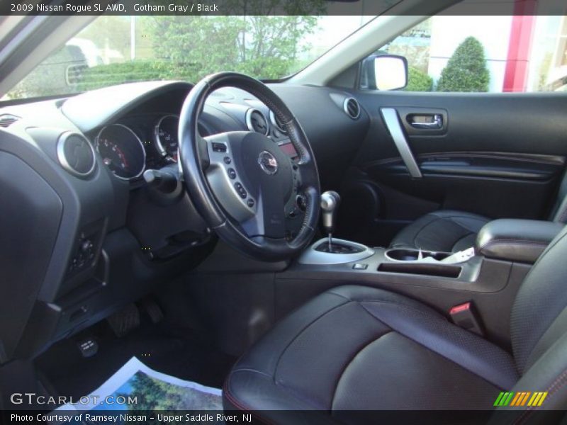 Gotham Gray / Black 2009 Nissan Rogue SL AWD