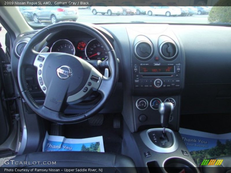 Gotham Gray / Black 2009 Nissan Rogue SL AWD