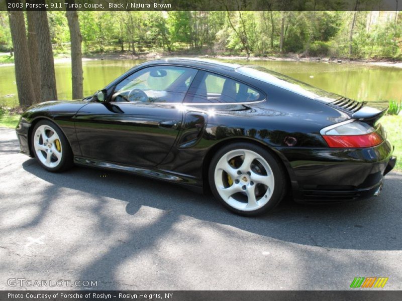 Black / Natural Brown 2003 Porsche 911 Turbo Coupe